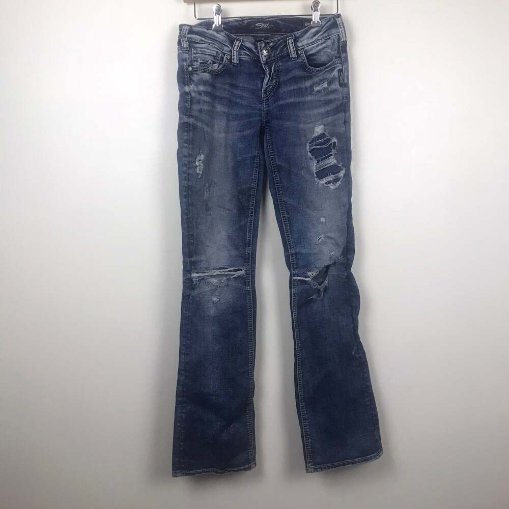 Silver jeans‎ aiko mid boot distressed
